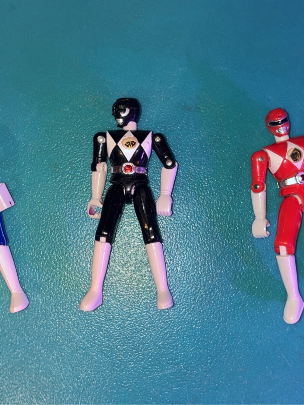 Power Rangers- Red, Blue, Black Power Hero Swim Toy Set